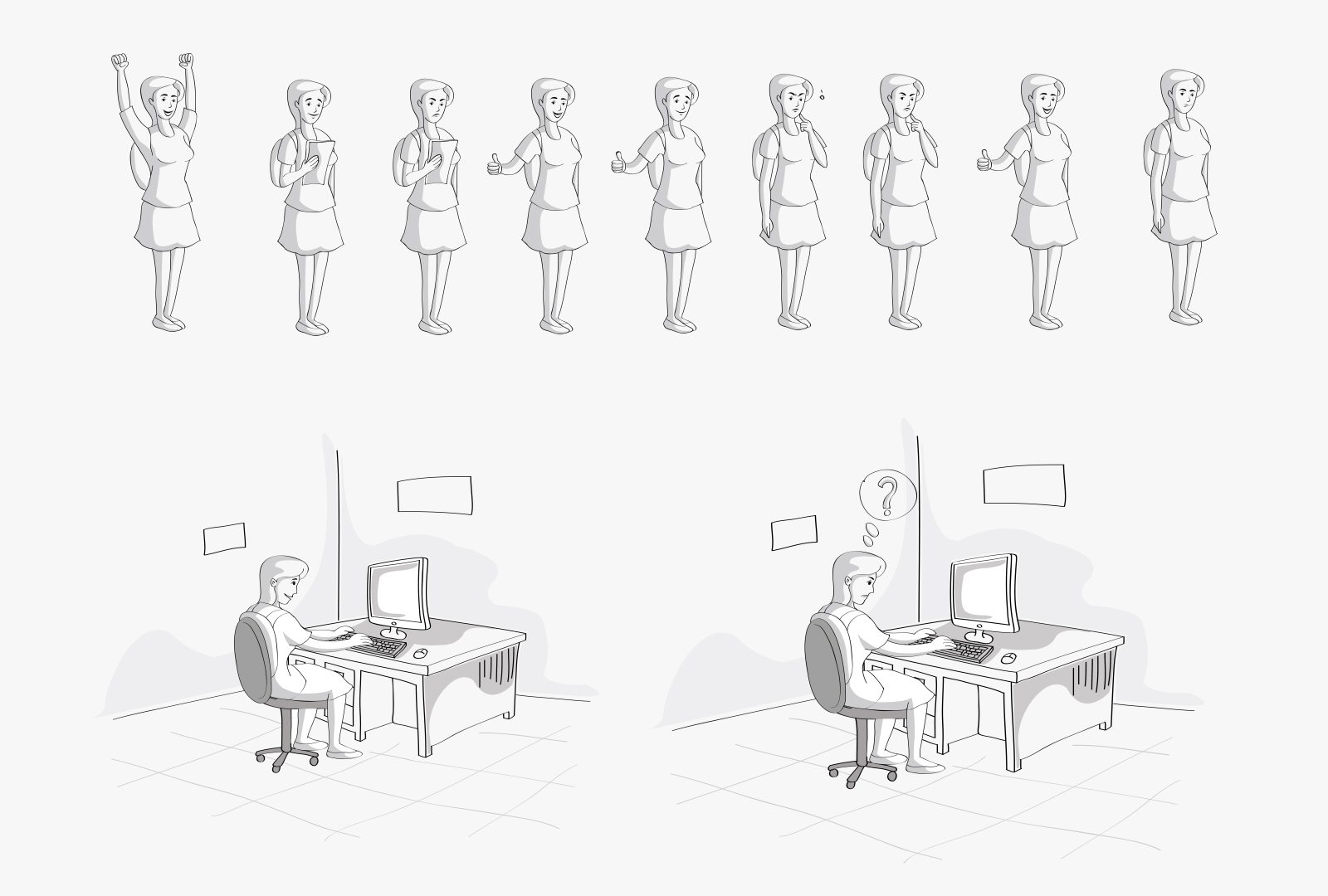 Whiteboard Animation Promo 9167685 Explainer Cartoon Character Pack After Effects Template Whiteboard Animation After Effects Template Free